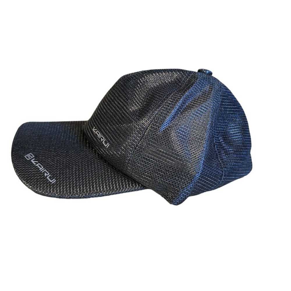 Kairui Black Mesh Hat Cap Adjustable Strap w Buckle EUC - Picture 4 of 8